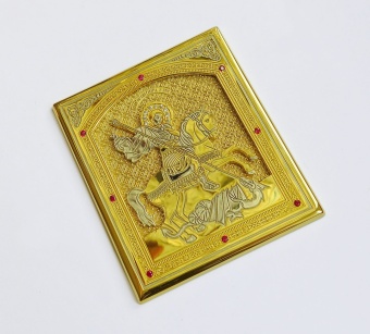 Икона Георгия Победоносца карманная