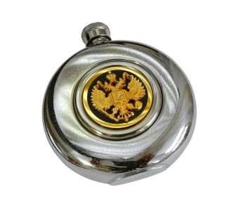 Круглая фляжка "Гербовая" № 2