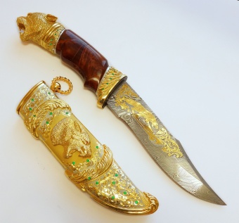 Дамасский нож "Пантера"