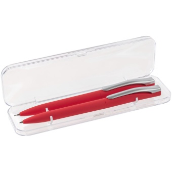 Набор Pin Soft Touch: ручка и карандаш, красный