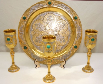 Набор винный "Малахит"