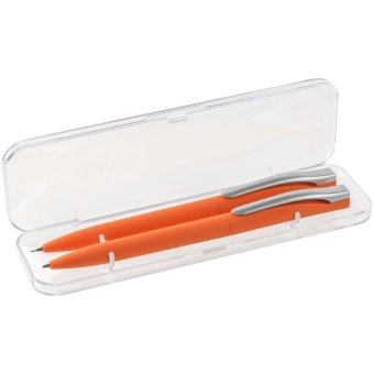 Набор Pin Soft Touch: ручка и карандаш, оранжевый