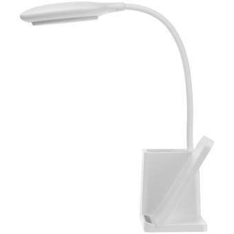 Лампа с органайзером и беспроводной зарядкой writeLight, белая