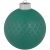 Елочный шар King с лентой, 10 см, зеленый