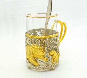 Подстаканник "Охота на медведя"