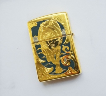Зажигалка "Волки"