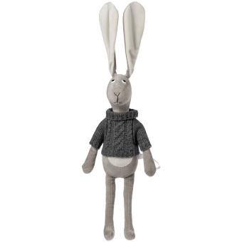 Мягкая игрушка Smart Bunny в свитере, серая