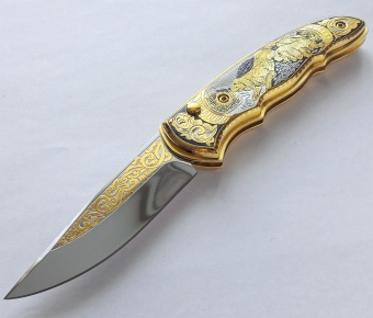 Нож складной "На охоте"
