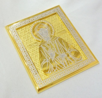 Икона Матроны карманная