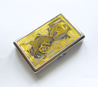 Портсигар "Схватка" №2 / на 16 сигарет