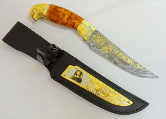 Нож "Сокол" №1 /дамаск/