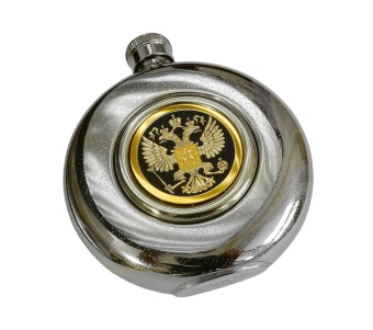 Круглая фляжка "Гербовая" № 3