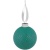 Елочный шар Chain с лентой, 10 см, зеленый