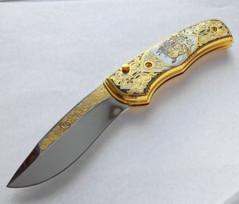 Нож складной "Рысь на охоте"