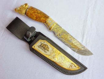 Нож "Боров" /дамаск/