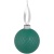 Елочный шар King с лентой, 10 см, зеленый
