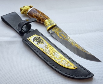 Нож "Пантера" №1 /дамаск/